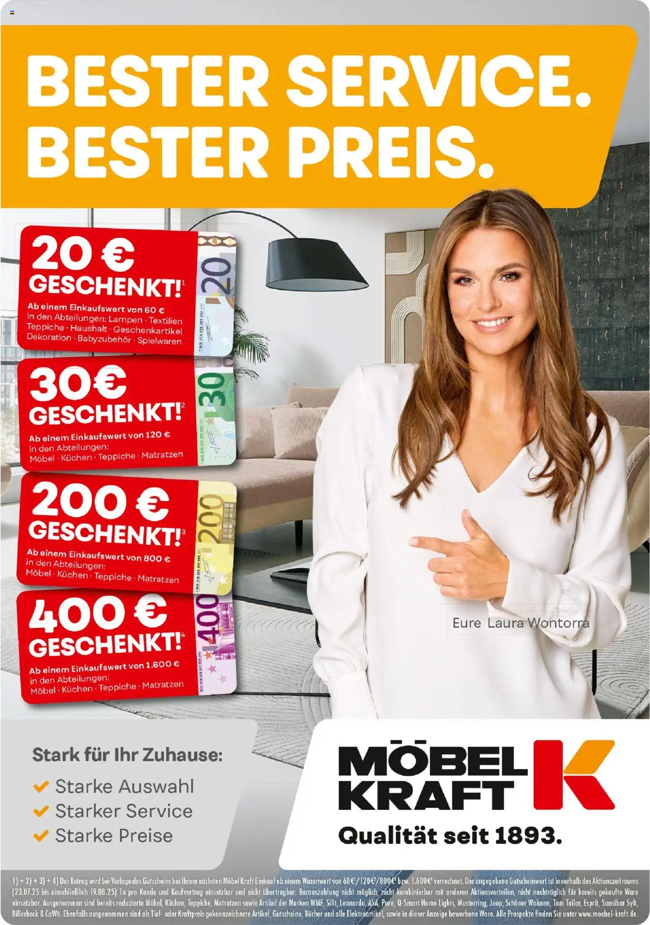 Möbel Kraft Prospekt (vom 24.07.2025 - 19.08.2025)