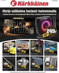 Kaupan Kärkkäinen Black Friday esikatselu, voimassa 19/11/2025