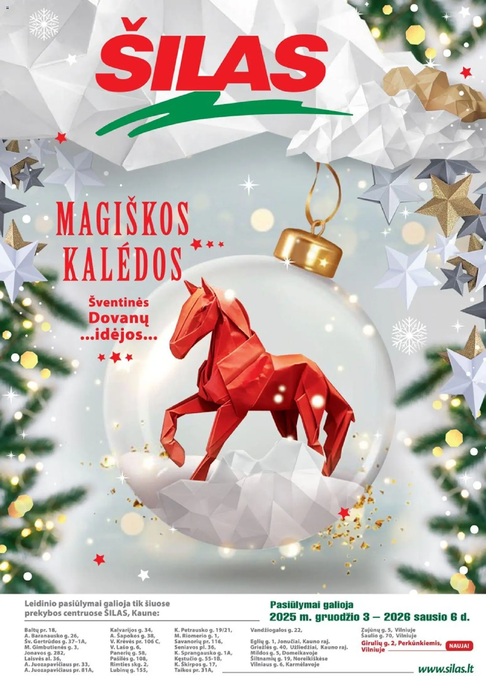 Šilas parduotuvės leidinio Leidinys - Magiškos Kalėdos galiojančio nuo 2025.12.03 peržiūra