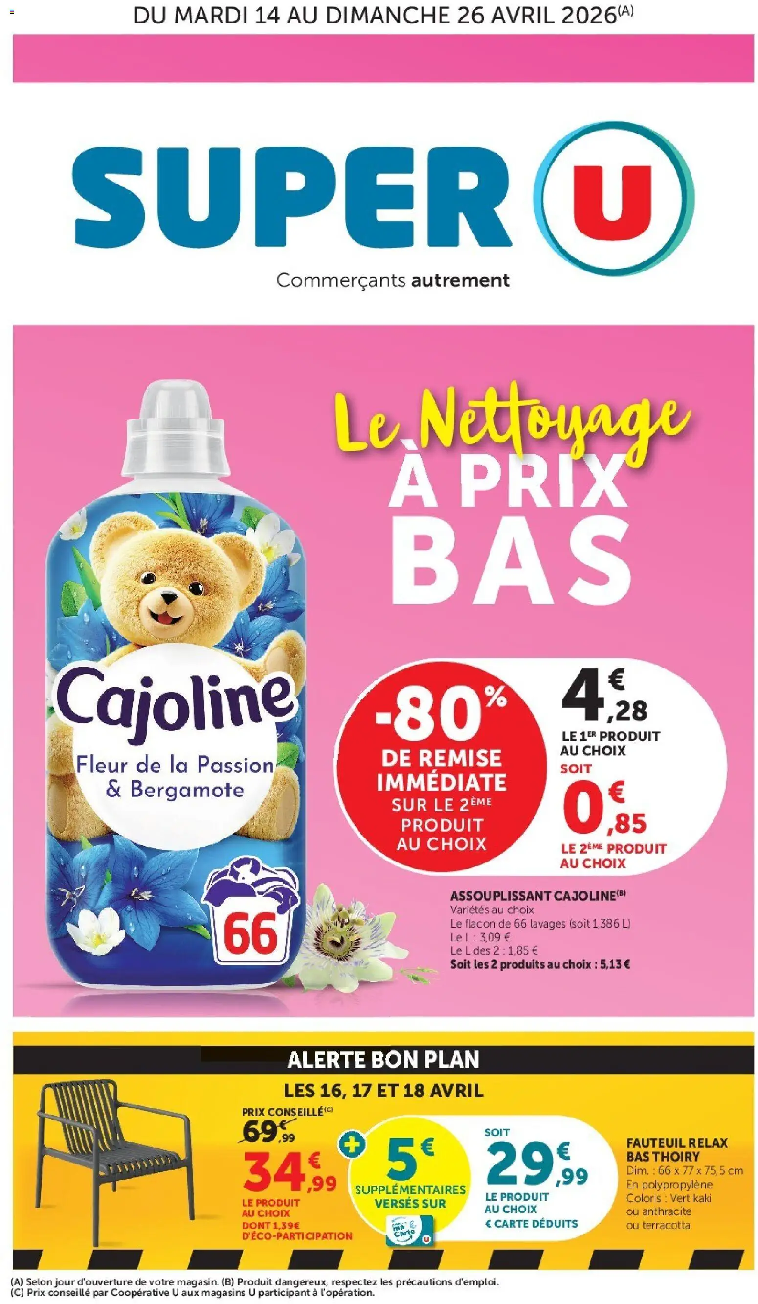 Prévisualisation de Super U - Les prix bas de la semaine du magasin Super U formulaire valide 14/04/2026