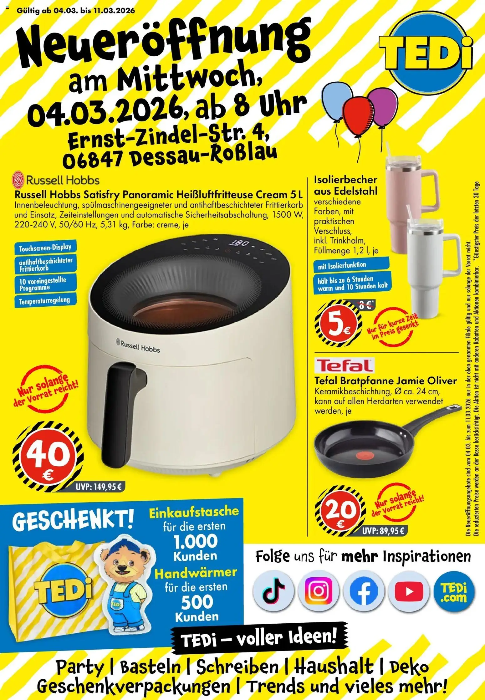 Vorschau von dem Prospekt des Geschäftes TEDi, gültig ab dem 04.03.2026