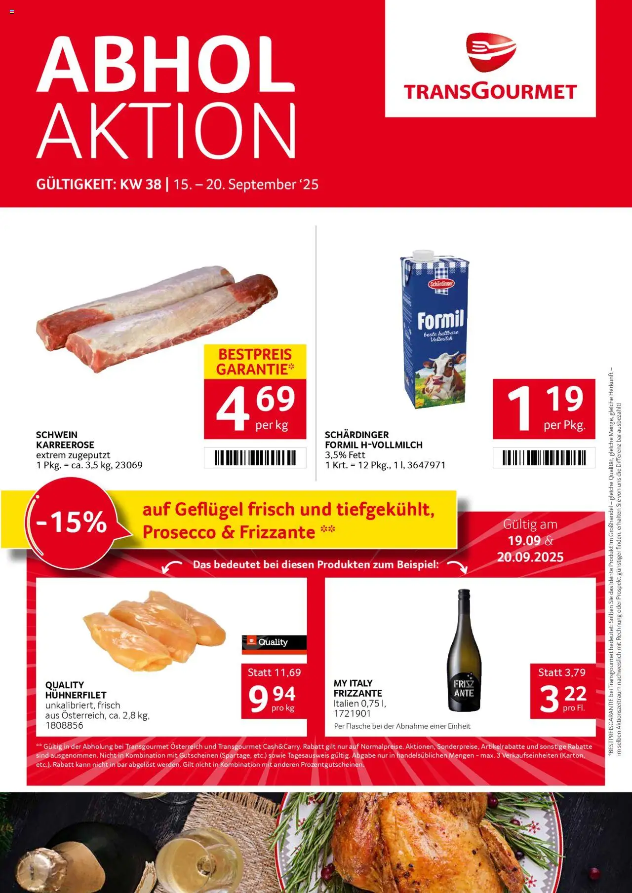  Transgourmet Flugblatt ab (14.09.2025 - 20.09.2025) - Seite 1