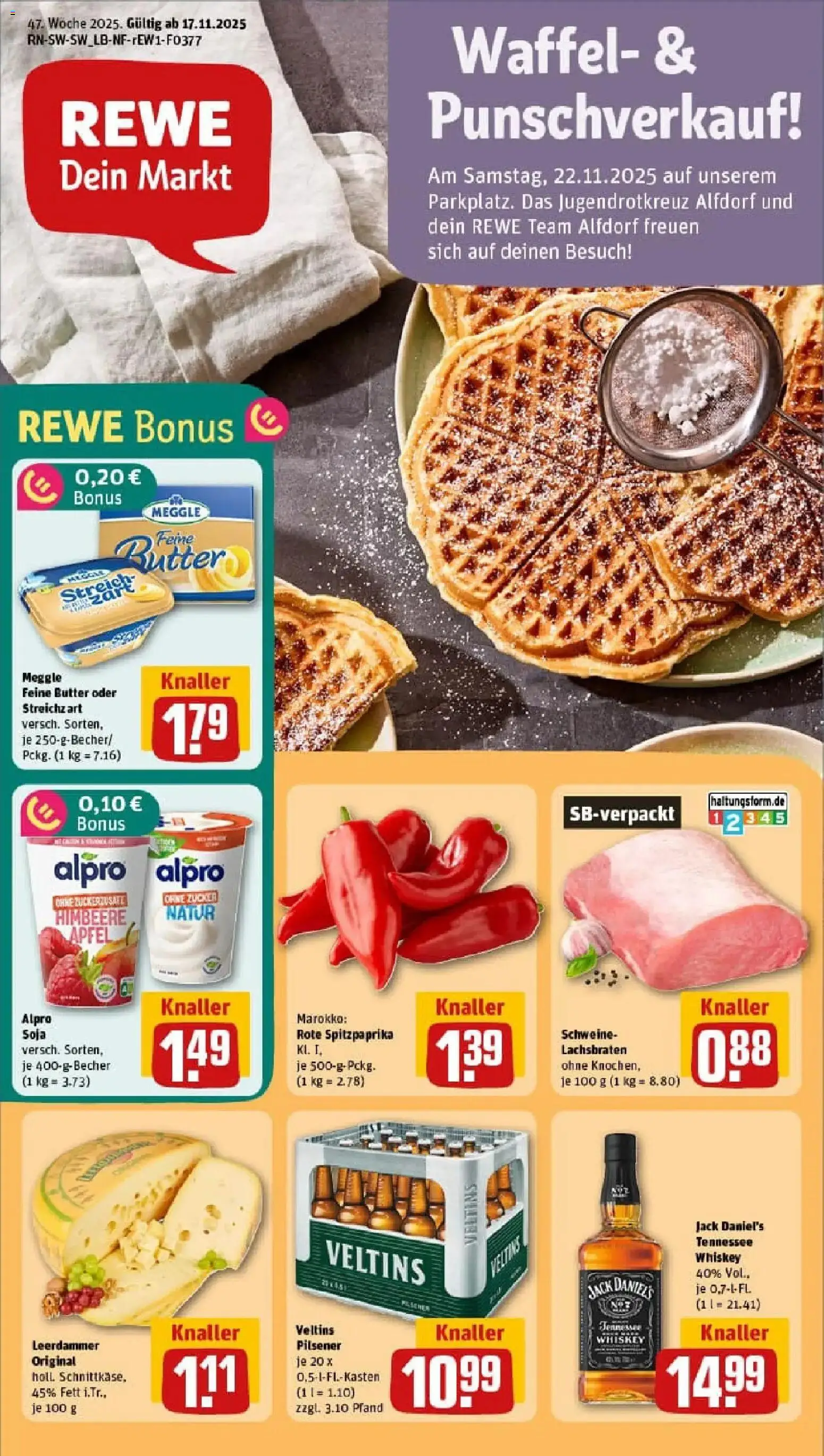 Vorschau von dem Prospekt des Geschäftes Rewe, gültig ab dem 17.11.2025