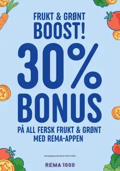 Forhåndsvis Rema 1000 Frukt & Grønt boost - Arendal fra butikk Rema 1000 gyldig fra 06/04/2026