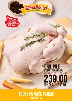 Pregled Matijevic kataloga - važi od 31.10.2025