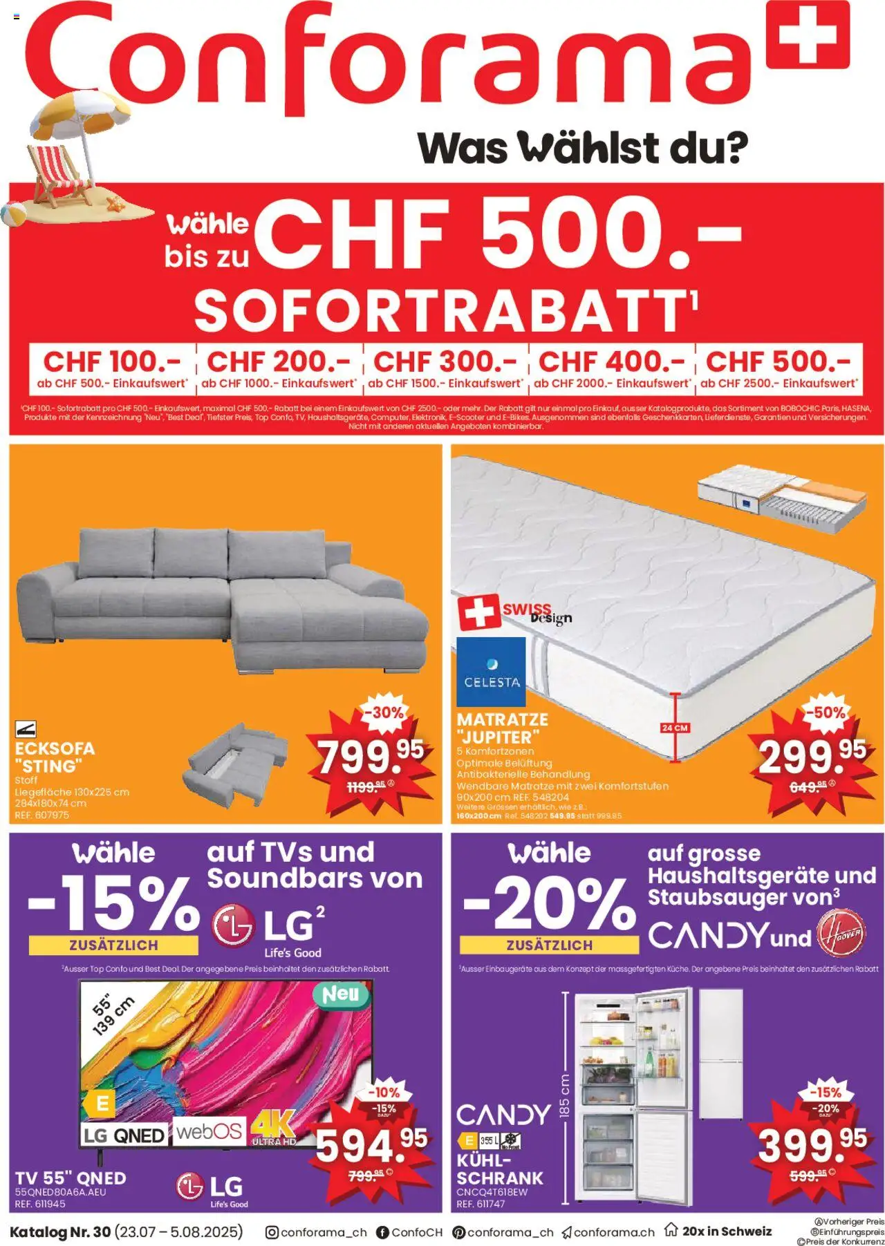 Conforama Aktionen ab 23.07.2025 - Seitennummer 1