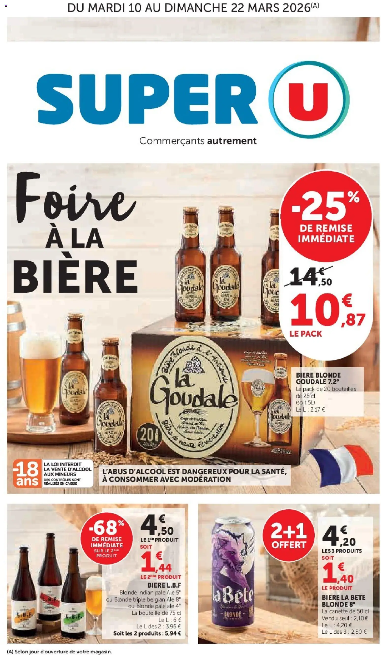 Prévisualisation de Foire à la bière du magasin Super U formulaire valide 10/03/2026
