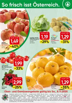 Vorschau der Angebote: Spar Wien Obst und Gemüse gültig ab 03.11.2025