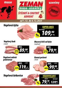 Náhled nabídky: Prodejny Zeman Leták platný od 01.12.2025
