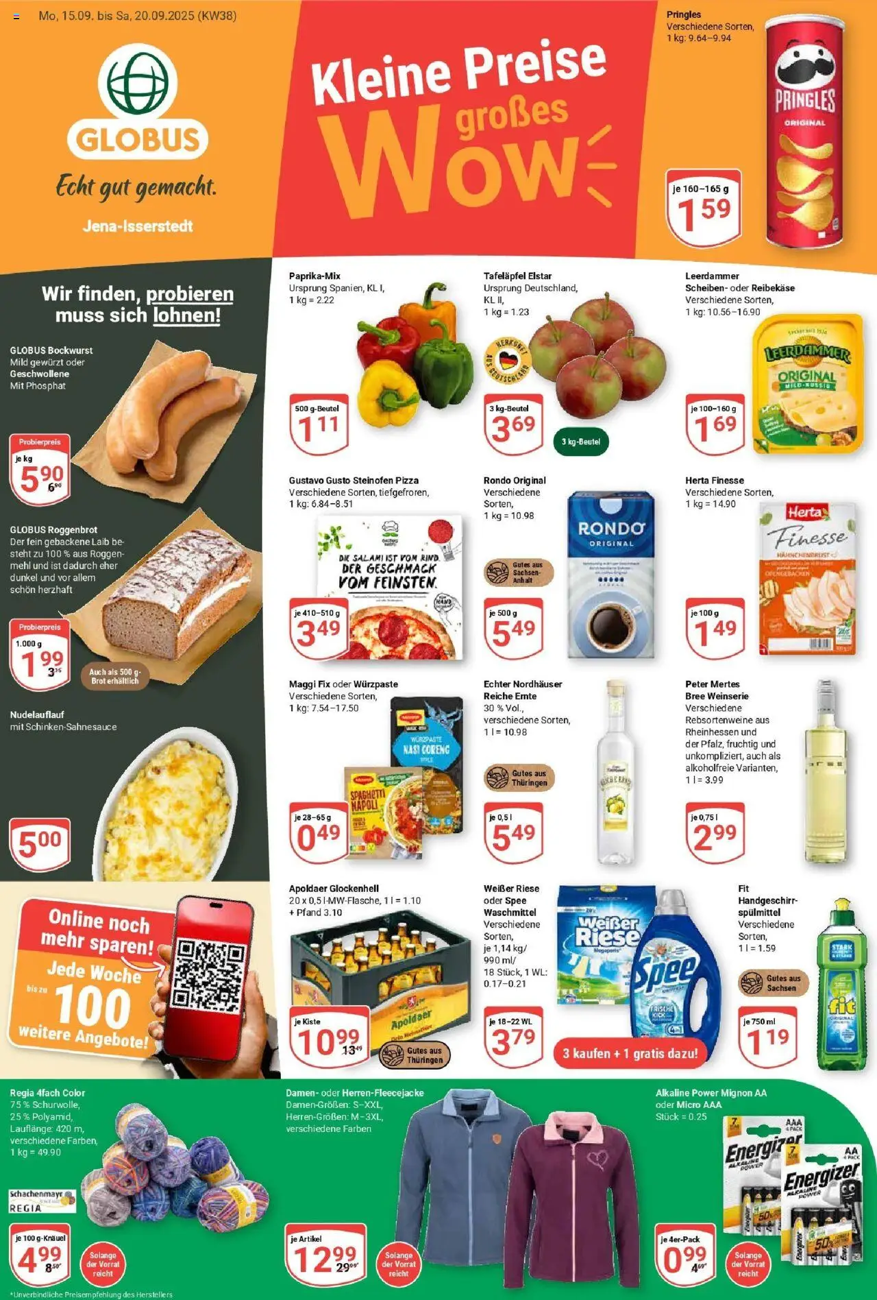 Globus Prospekt ab Montag 14.09.2025 > Prospekt Isserstedt	