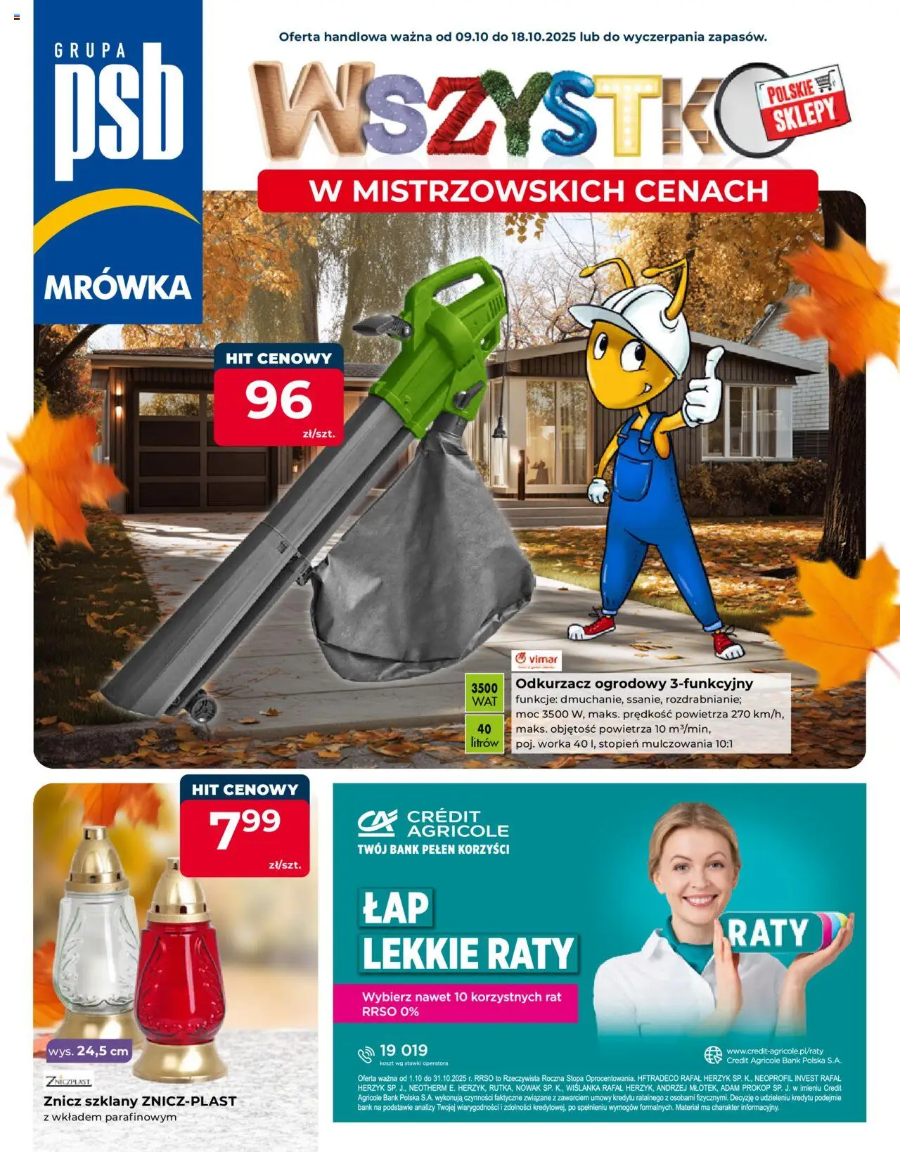 MRÓWKA Gazetka 09.10.2025 - 18.10.2025 - Gazetka promocyjna - Numer strony 1