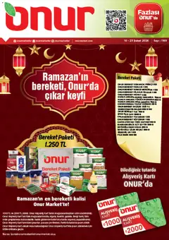 Onur Market Katalog - Bursa 10.02.2026 - Broşürünün önizlemesi