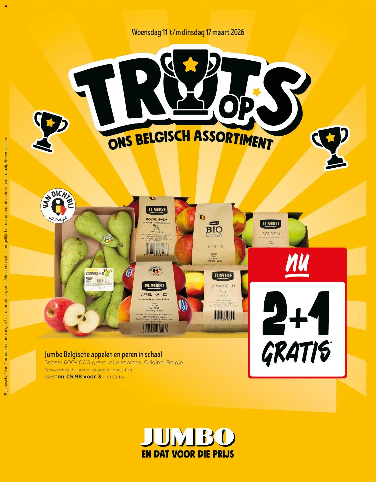 Voorbeeld van JUMBO Folder / Publicité van winkel JUMBO geldig vanaf 11/03/2026