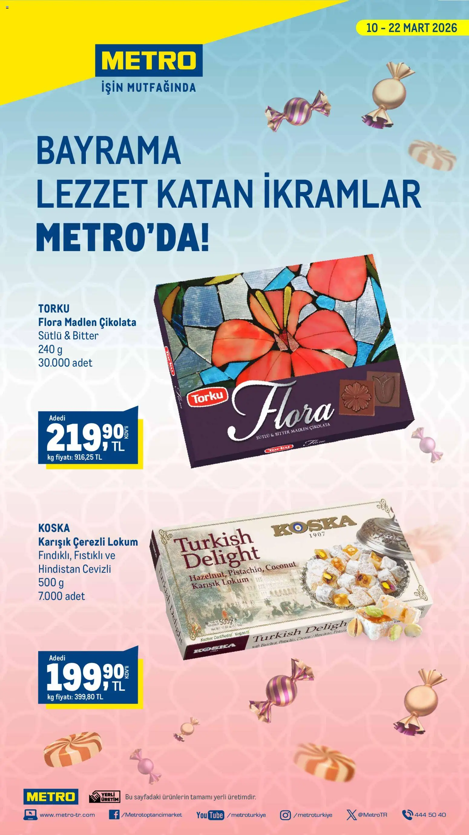 Metro Metro - Bayrama Lezzet Katan İkramlar 10.03.2026 - Broşürünün önizlemesi