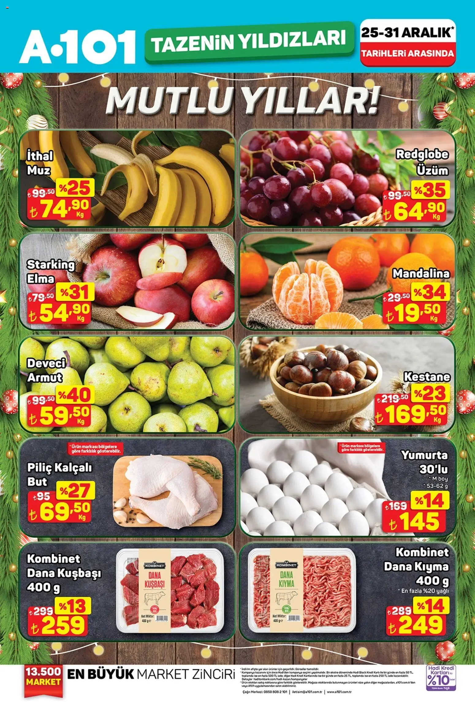 A101 Tazenin Yıldızları 25.12.2025 - Broşürünün önizlemesi