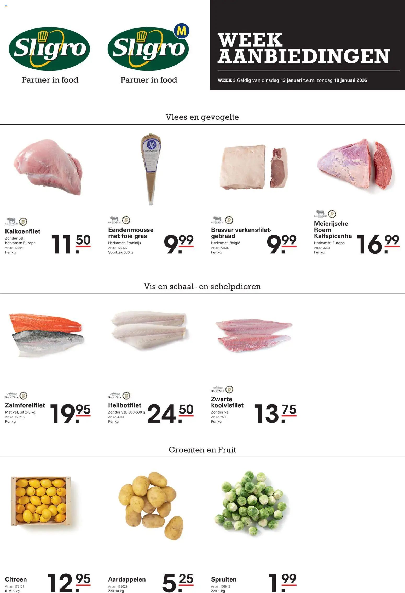 Voorbeeld van Folder van winkel Sligro geldig vanaf 13/01/2026