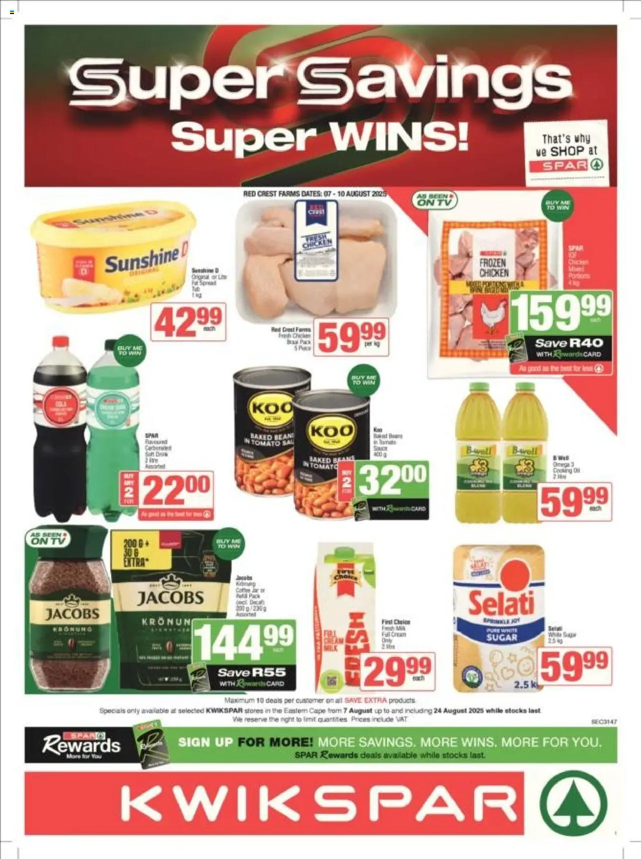 KWIKSPAR Eastern Cape - Weekly Specials from 07/08 - 24/08/2025 > Promotions