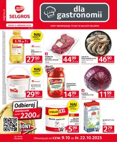 Pogląd gazetki "Oferta dla gastronomii" ze sklepu Selgros cash&carry ważnej od 09.10.2025