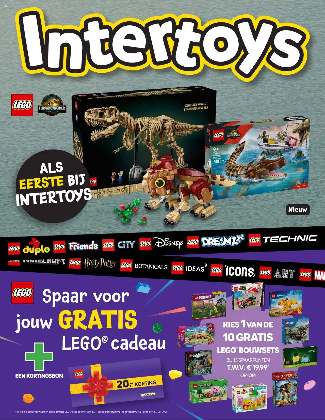 Intertoys shop LEGO Folder geldig vanaf 02-06-2025 - Paginanummer 1 - Boot, LEGO, LEGO Friends, LEGO Harry Potter