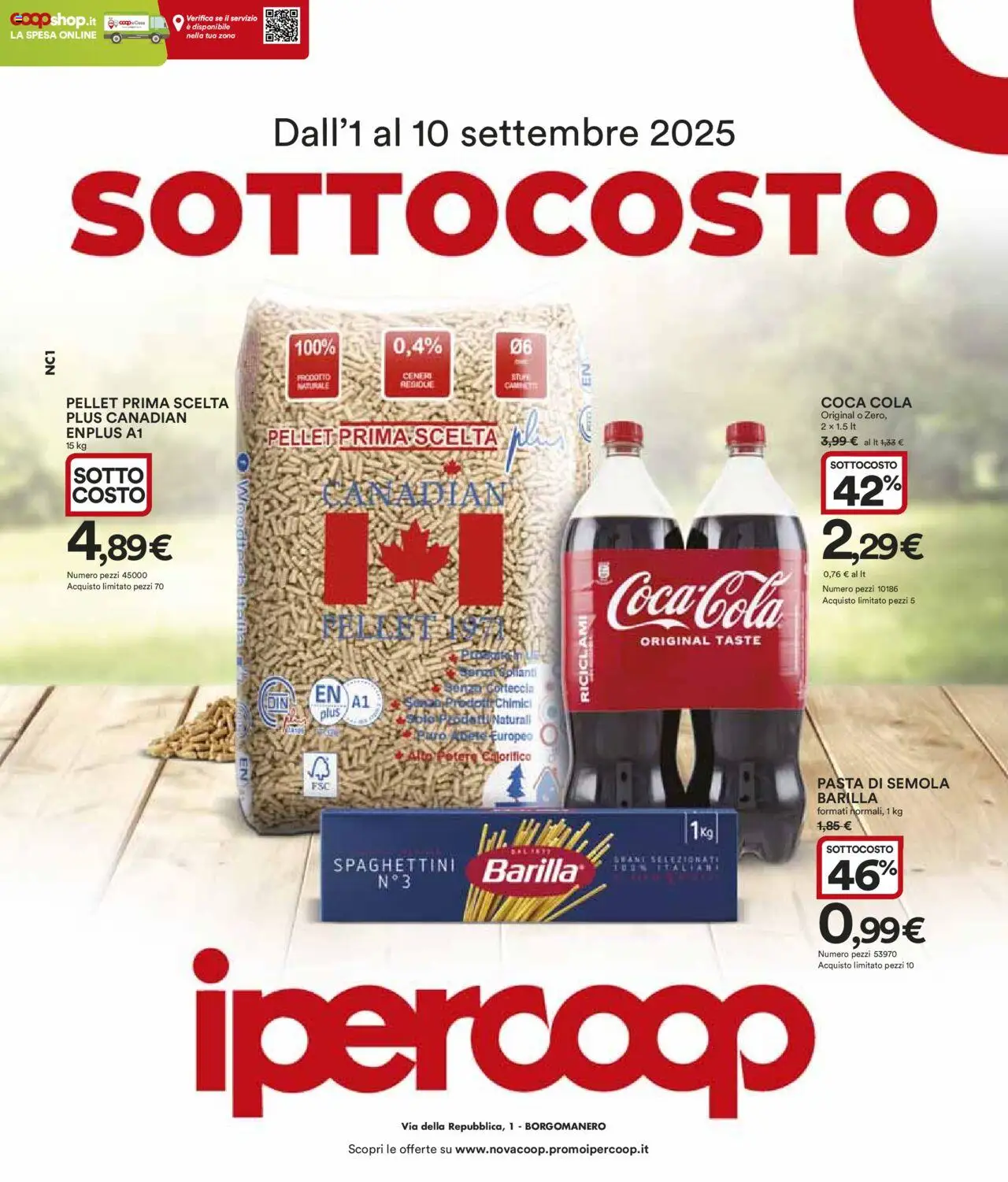 Volantino Ipercoop valido da 01/09/2025 numero di pagina 1