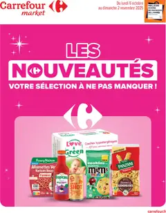 Prévisualisation de Catalogue les nouveautés d'octobre du magasin Carrefour Market formulaire valide 06/10/2025