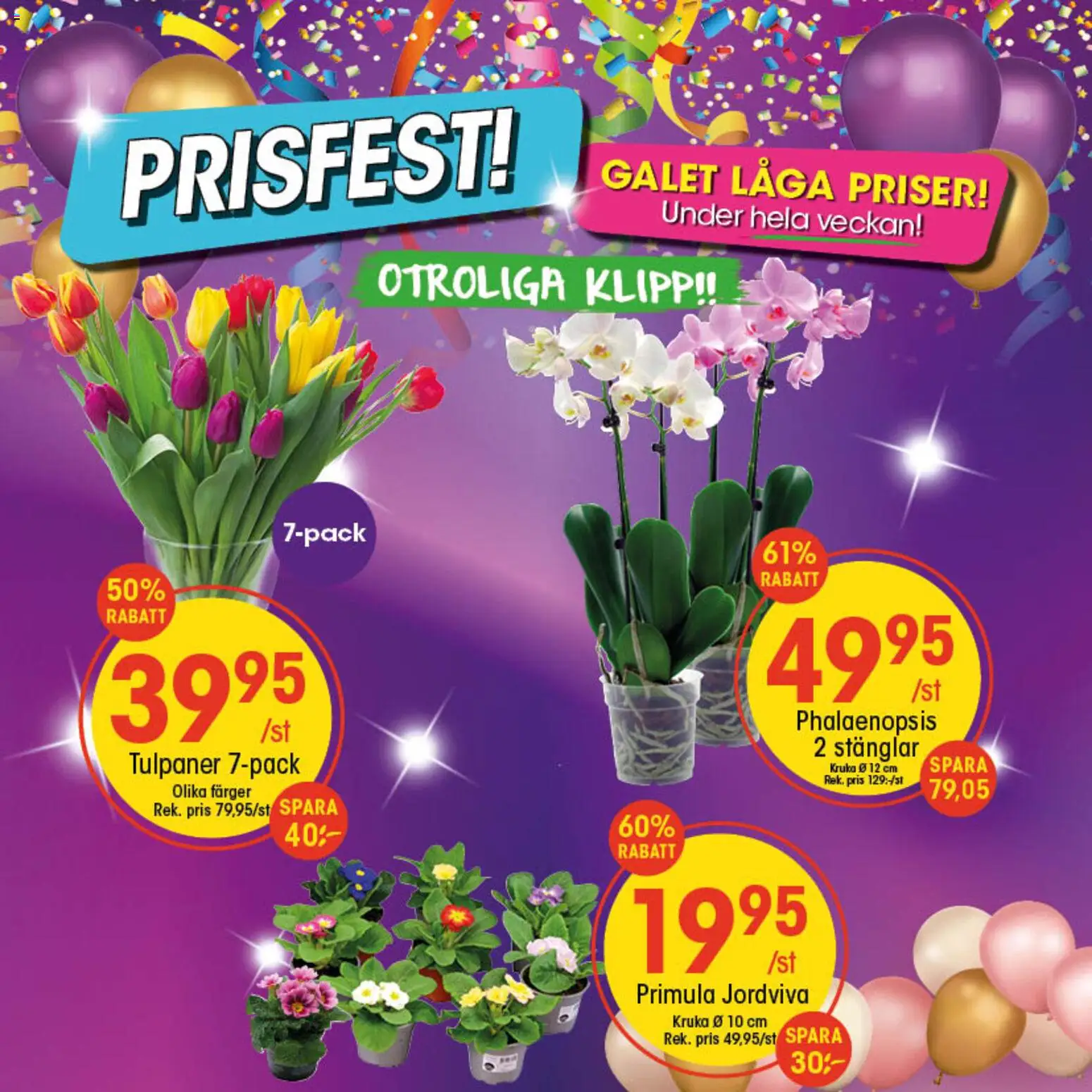 Förhandsgranska reklamblad Aktuella reklamblad EKO från butik EKO gäller från 12/01/2026 - Kruka, Tulpaner