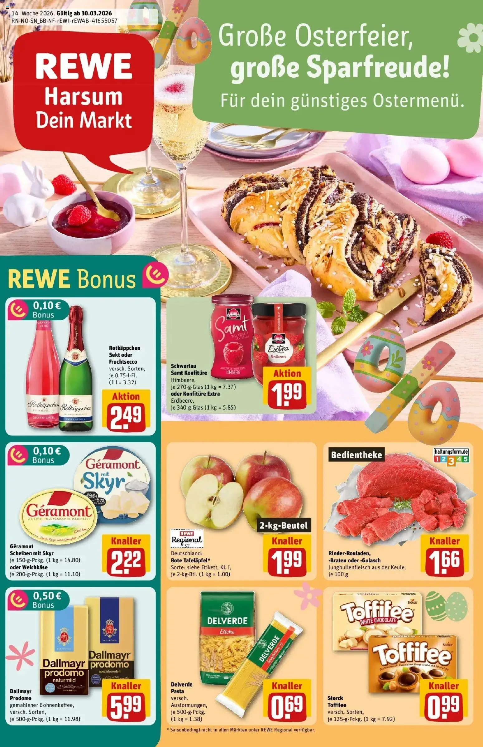 Vorschau von dem Prospekt des Geschäftes Rewe, gültig ab dem 30.03.2026