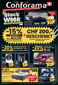 Vorschau des Merkblatts Black Friday vom Shop Conforama gültig von 23.11.2025 bis 02.12.2025