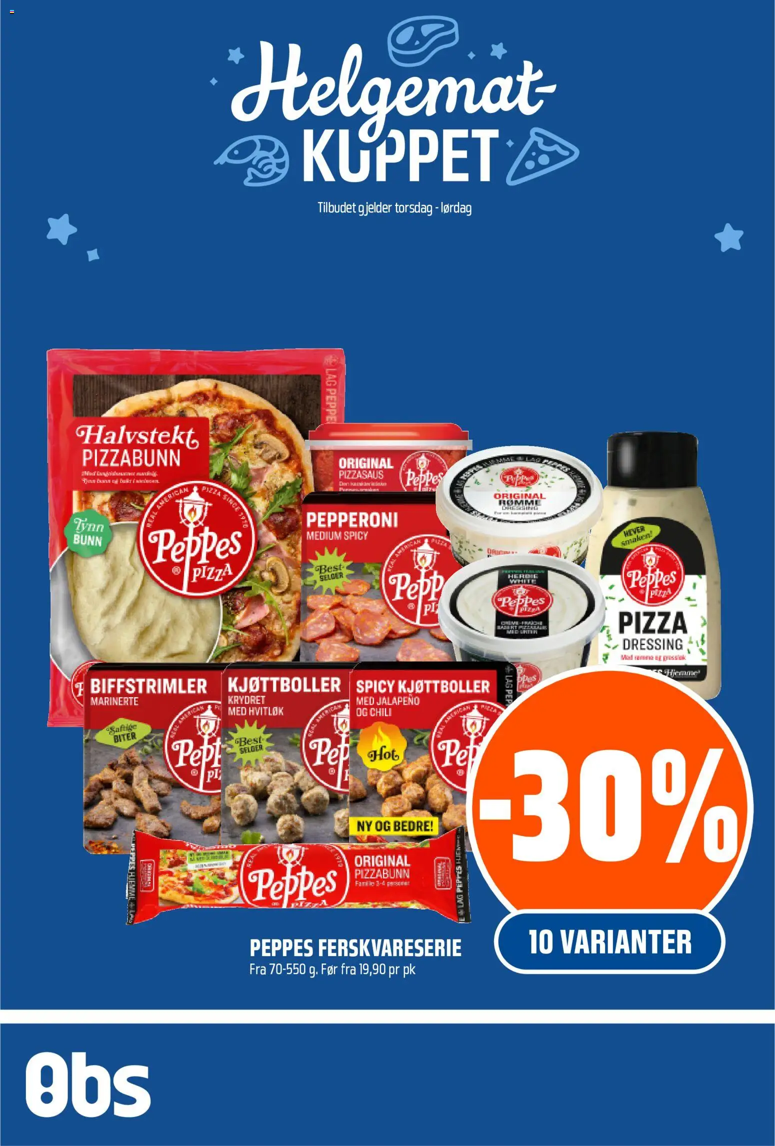 Forhåndsvis Helgemat Kuppet fra butikk Coop Obs gyldig fra 22/01/2026