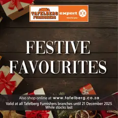 Preview of Tafelberg Furnishers flyer valid from 12/12/2025