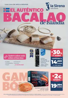 Vista previa del folleto de la tienda La Sirena válido desde el 26/03/2026 