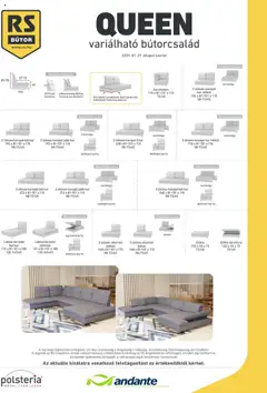 RS Bútor - Queen elemjegyzék megtekintése, amely érvényes 2025.01.27.-től