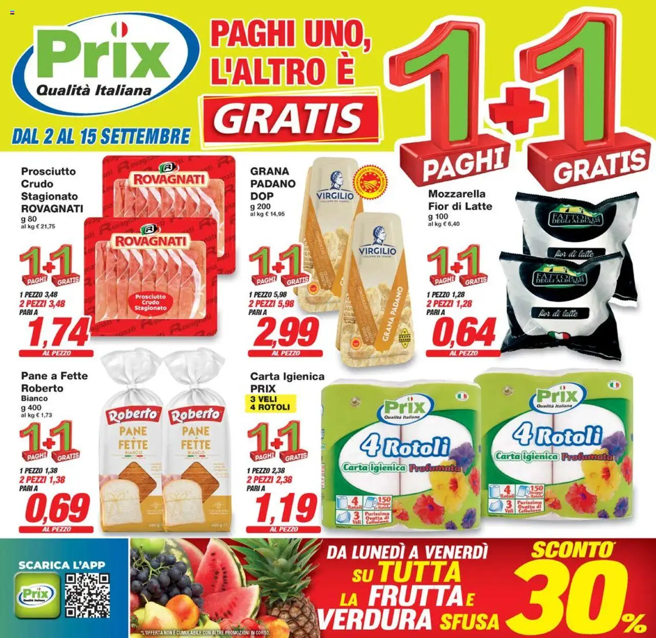 Volantino Prix valido da 02/09/2025 numero di pagina 1
