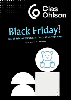 Forhåndsvis Black Friday fra butikk Clas Ohlson gyldig fra 24/11/2025