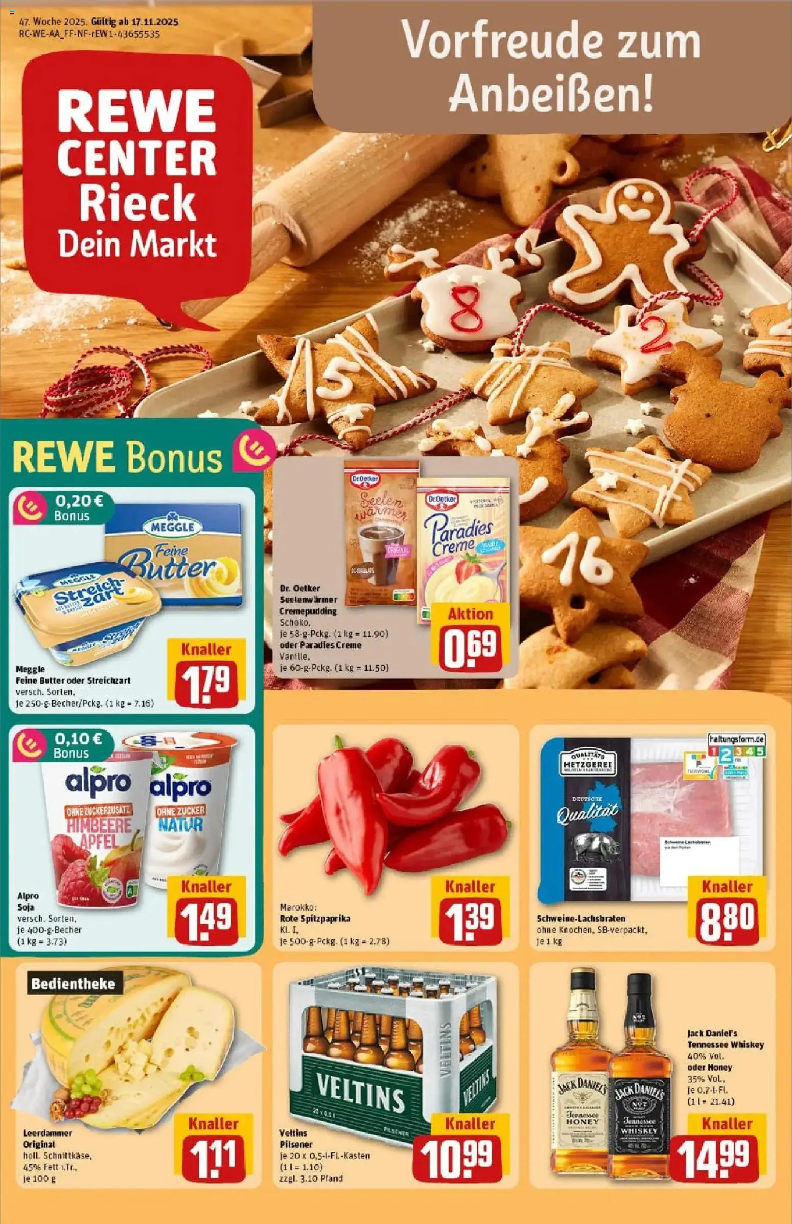 Vorschau von dem Prospekt des Geschäftes Rewe, gültig ab dem 17.11.2025