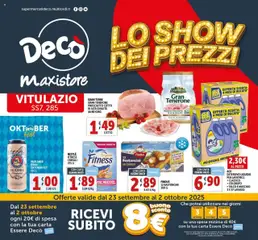 Anteprima dell'opuscolo Volantino MaxiStore - Vitulazio dal negozio Decò valido da 23/09/2025