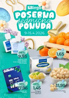 Pregled letka Bingo posebna sedmična ponuda trgovine Bingo vrijedi od 09.04.2026