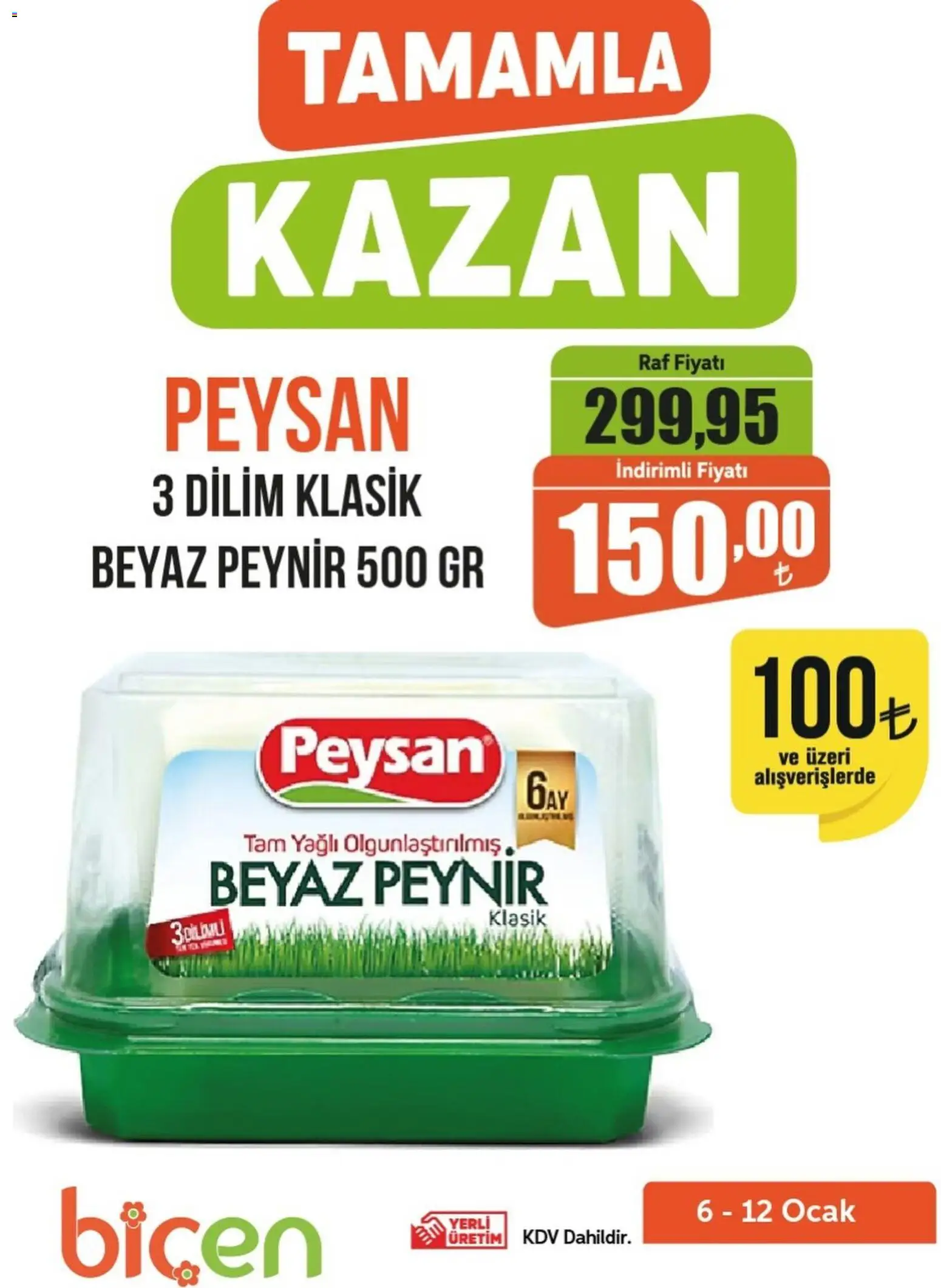 Biçen Market Tamamla Kazan 06.01.2026 - Broşürünün önizlemesi