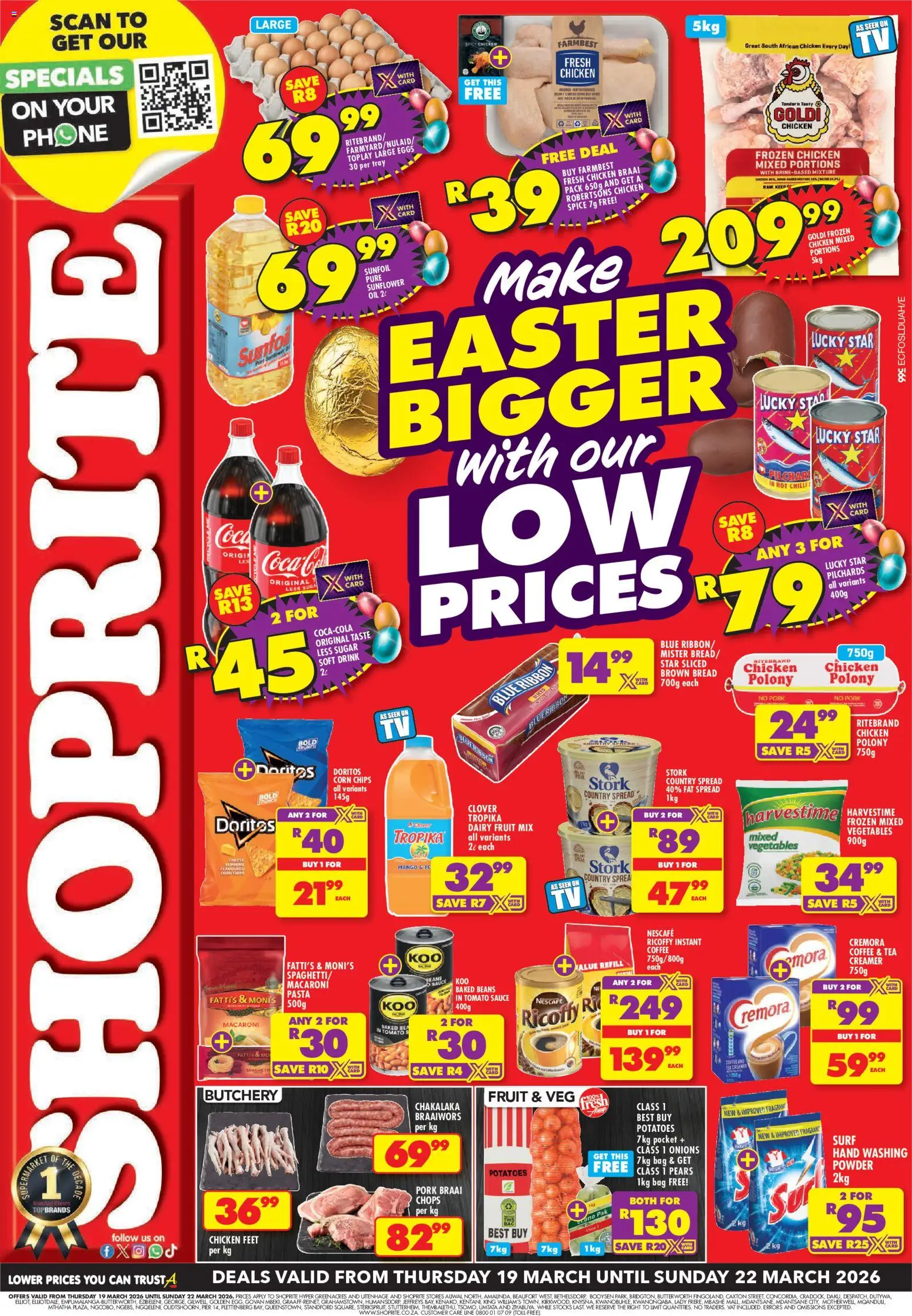 Preview of Shoprite flyer valid from 19/03/2026