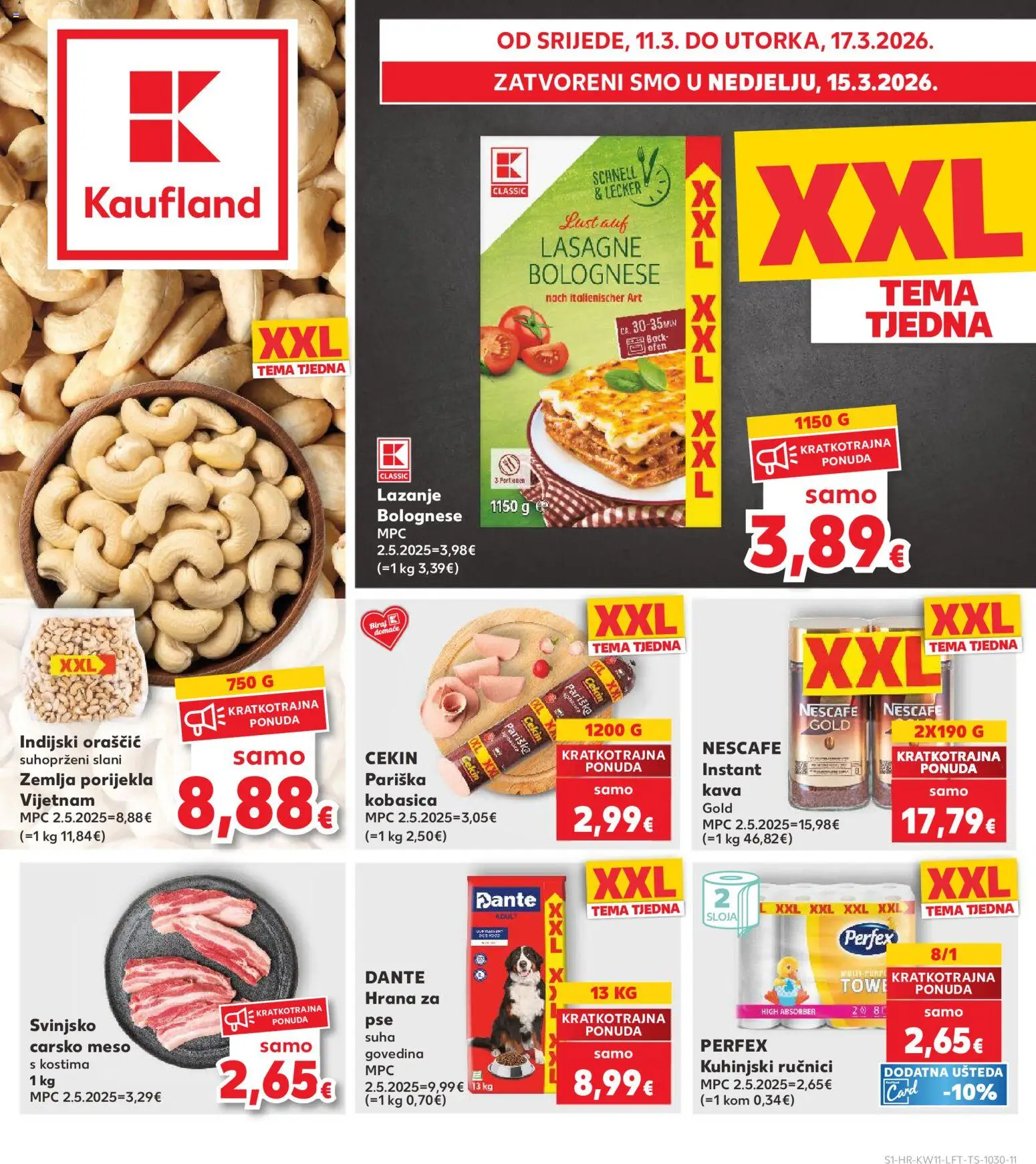 Pregled letka Rijeka Zamet trgovine Kaufland vrijedi od 11.03.2026