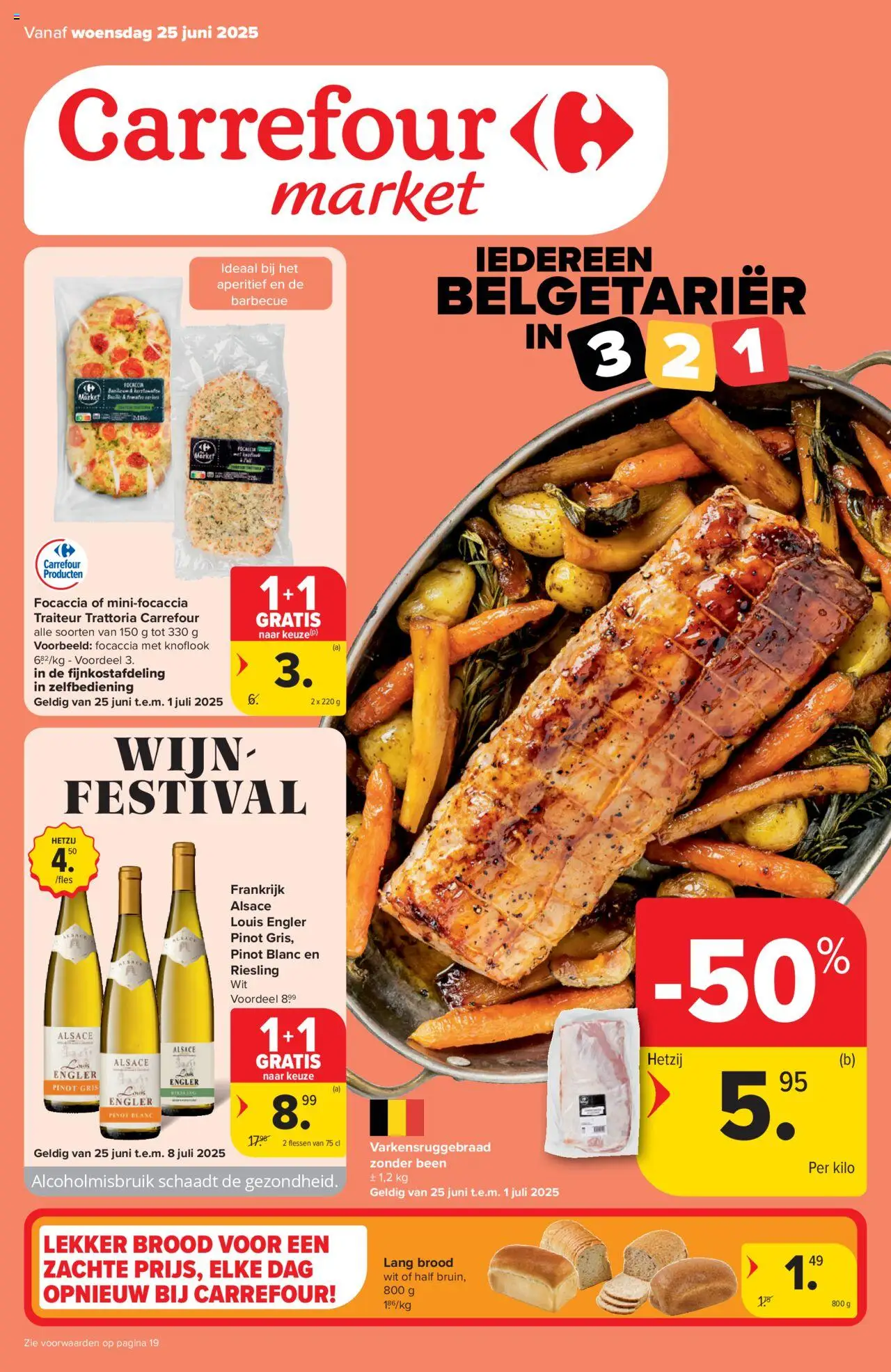 Carrefour market shop Folder week 26 geldig vanaf 25/06/2025 - Paginanummer 1