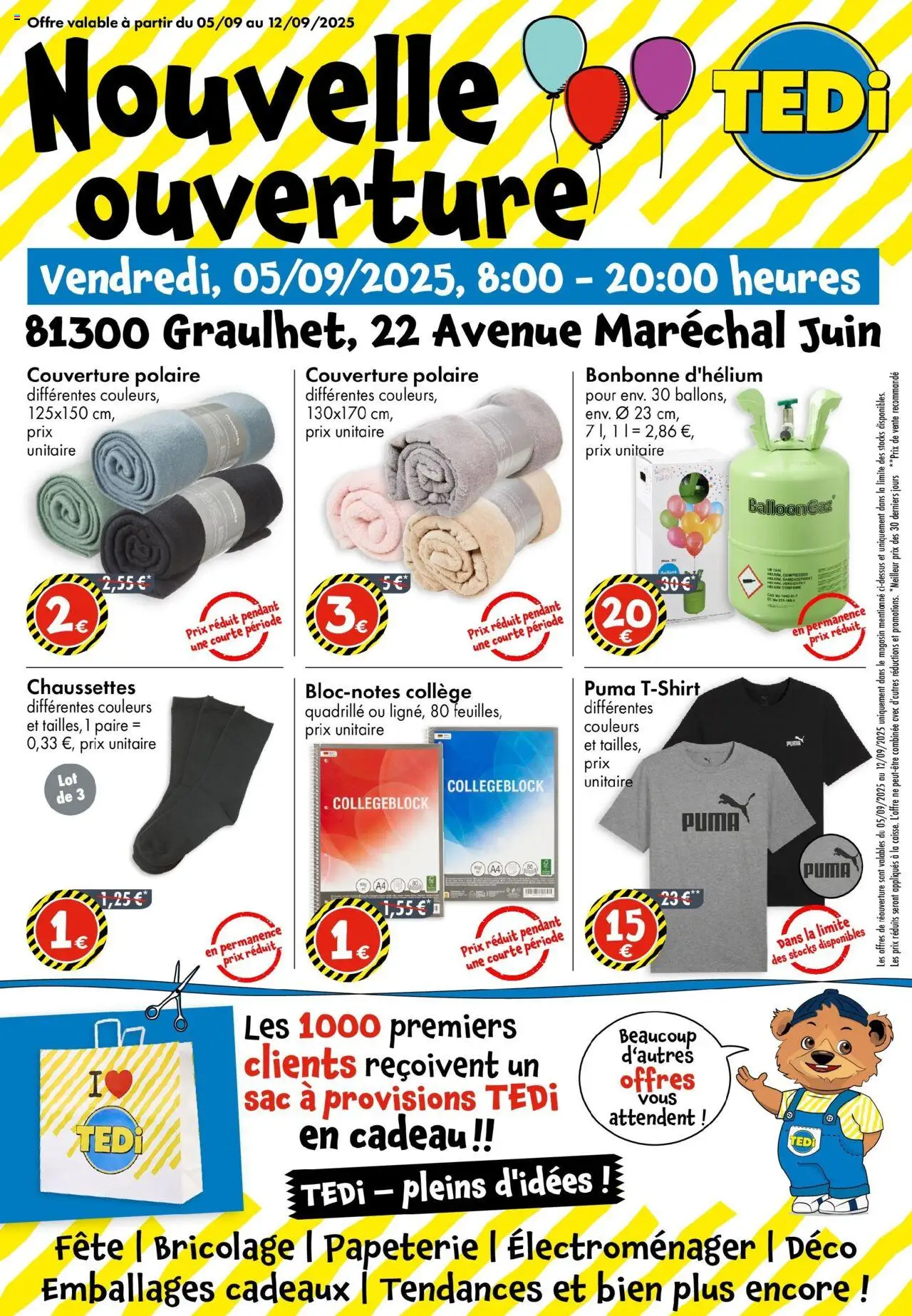 Nouvelle Ouverture | Graulhet de la boutique TEDi valable du 05/09/2025 - Page numéro 1