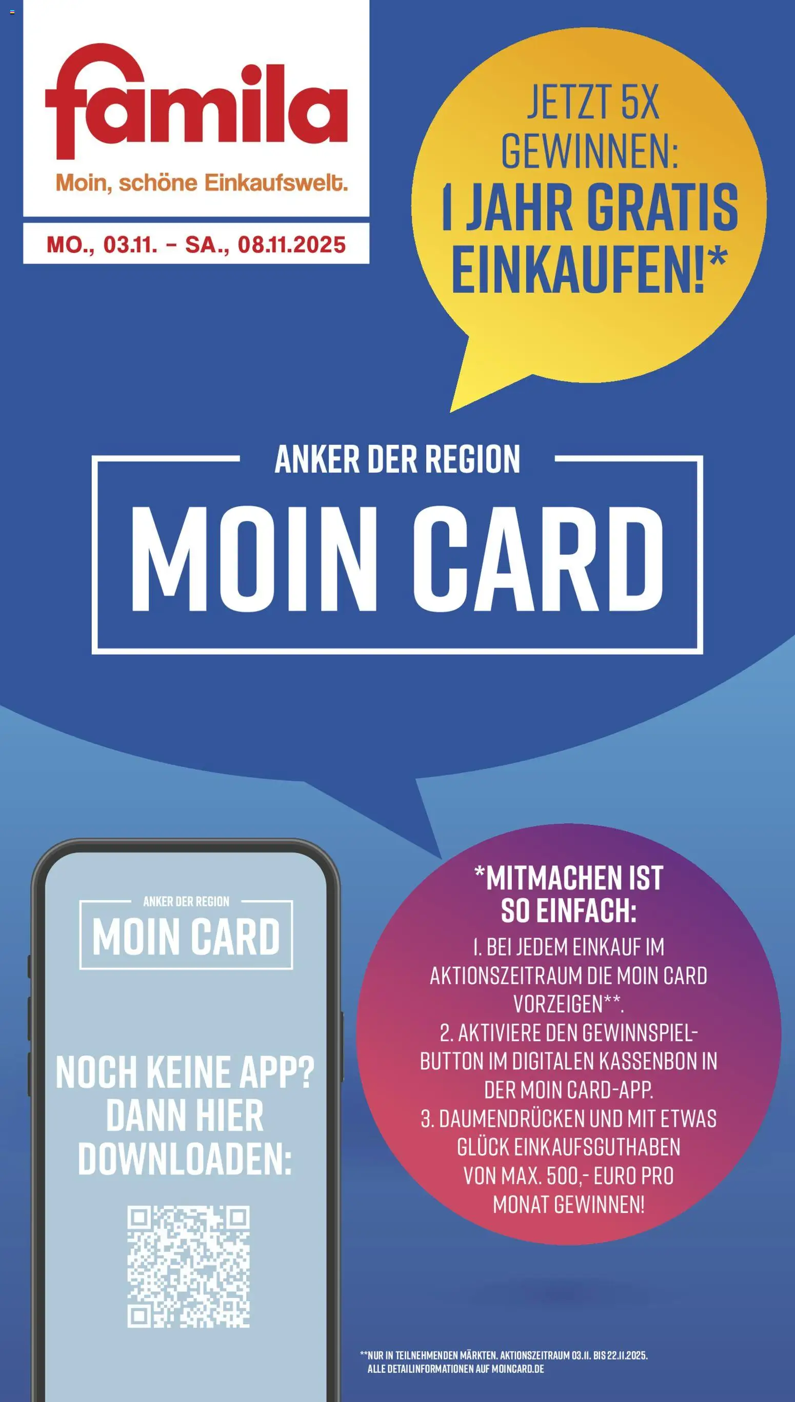 Vorschau von dem Prospekt des Geschäftes Famila Nordwest, gültig ab dem 03.11.2025