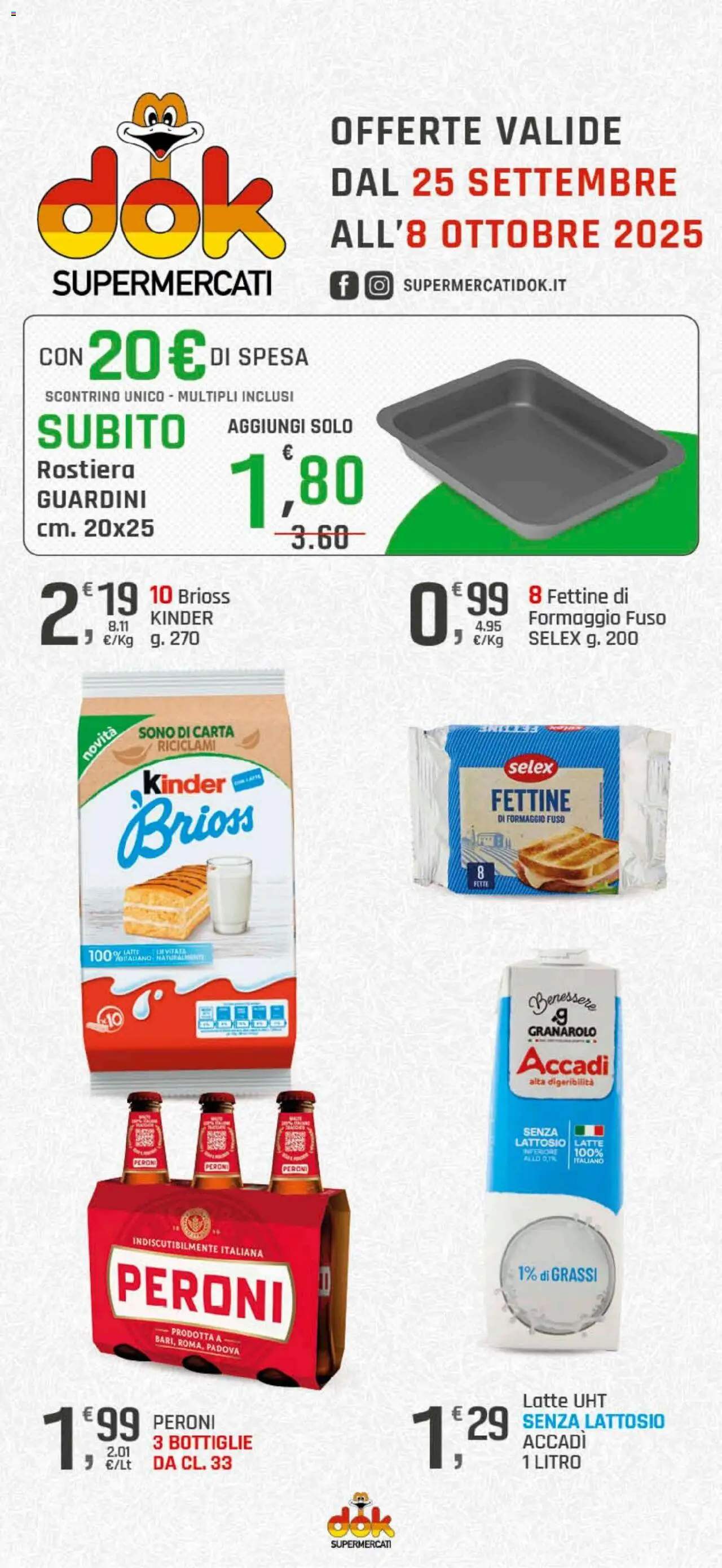 Volantino DOK valido da 25/09/2025 numero di pagina 1
