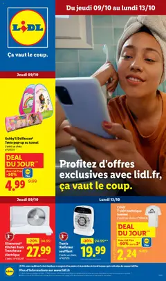 Prévisualisation de Catalogue les bonnes affaires de la semaine du magasin LIDL formulaire valide 09/10/2025
