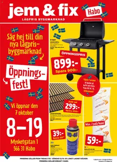 Förhandsgranska reklamblad Aktuella reklamblad Jem & Fix från butik Jem & Fix gäller från 06/10/2025
