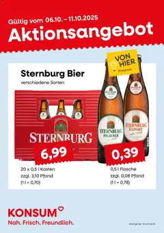 Vorschau von dem Prospekt des Geschäftes KONSUM Leipzig, gültig ab dem 06.10.2025