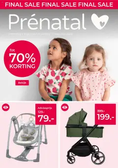 Voorbeeld van Black Friday kennisgeving van winkel Prénatal geldig vanaf 04-08-2025