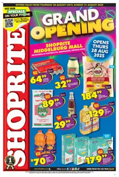 Preview of Shoprite flyer valid from 28/08/2025