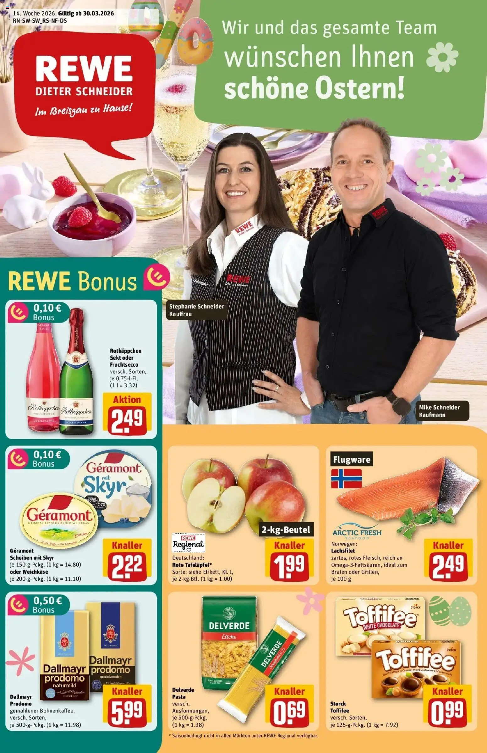 Vorschau von dem Prospekt des Geschäftes Rewe, gültig ab dem 30.03.2026
